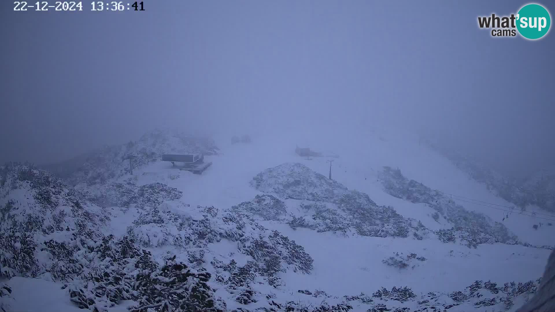 Stazione sciistica Vogel webcam Panorama dalla Orlova glave verso il Triglav