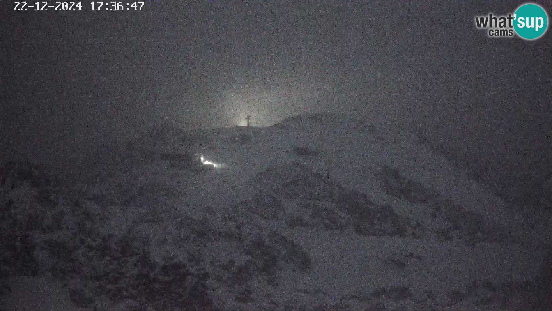 Vogel Ski Resort webcam View from Orlova Glava to Triglav