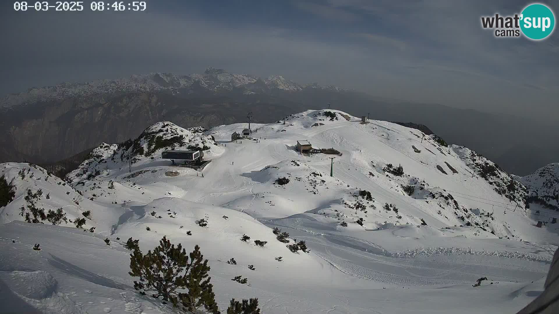 Skigebiet Vogel webcam Orlova Glava und Triglav