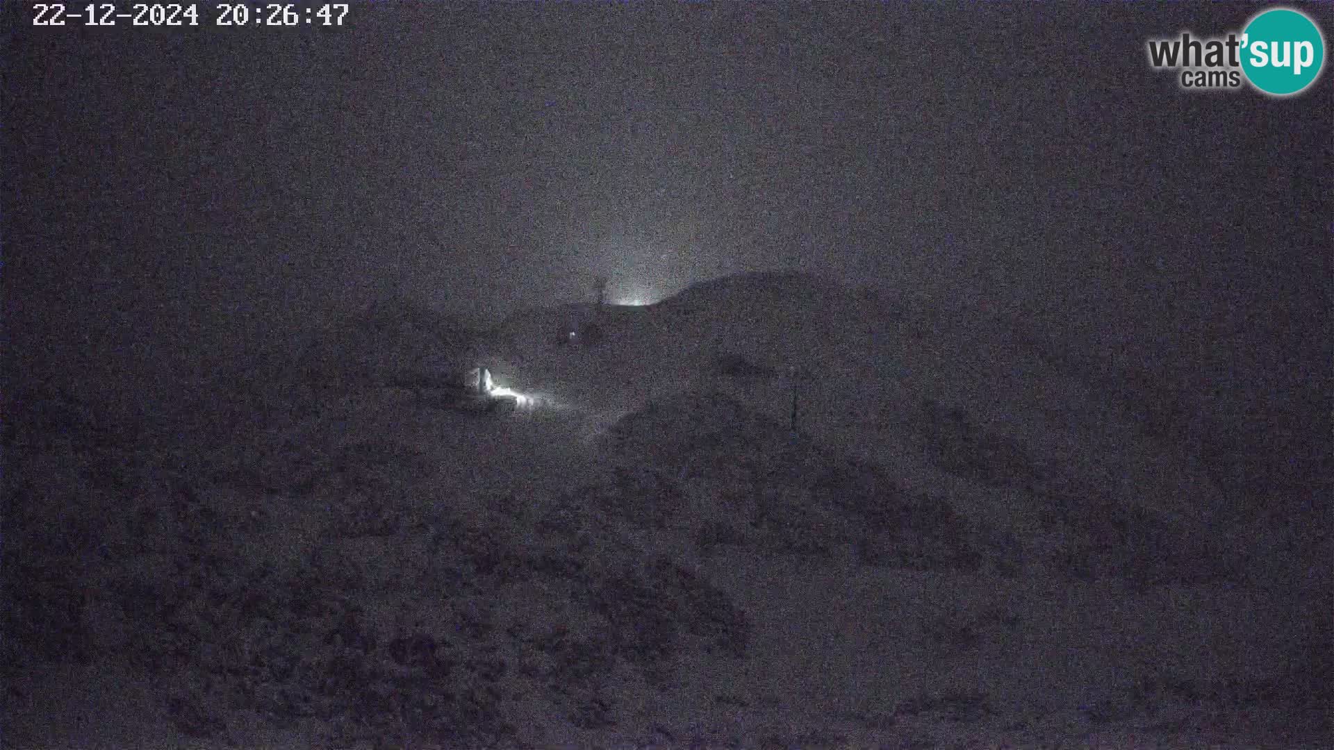 Vogel Ski Resort webcam View from Orlova Glava to Triglav