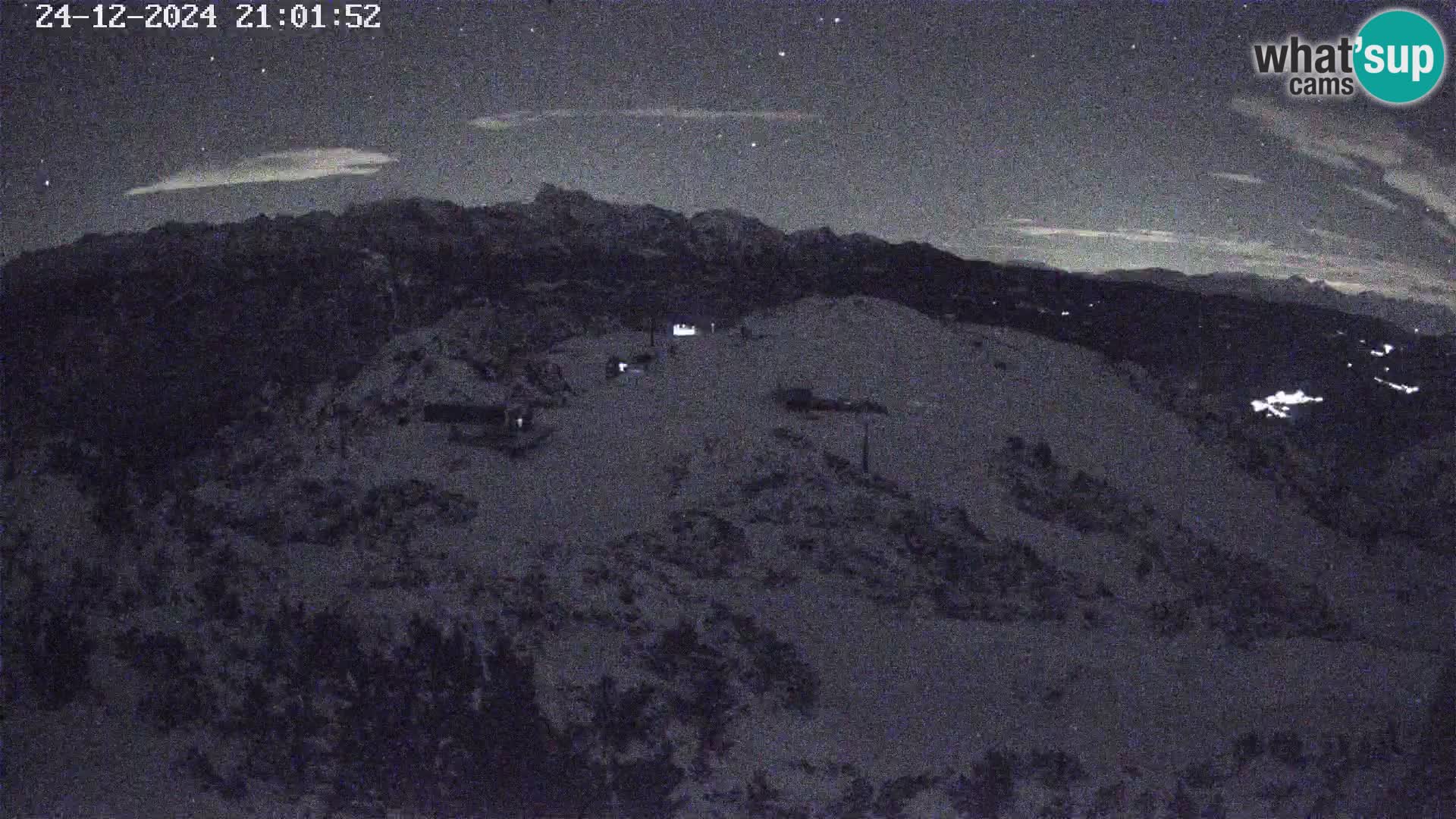 Stazione sciistica Vogel webcam Panorama dalla Orlova glave verso il Triglav