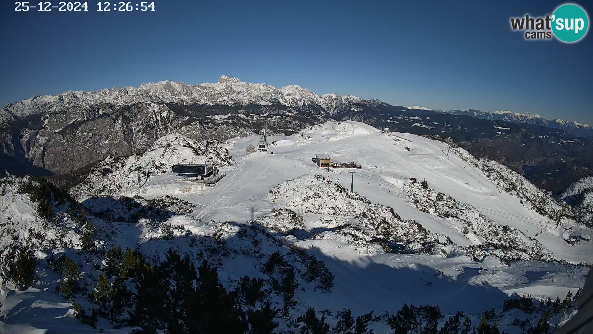 Skigebiet Vogel webcam Orlova Glava und Triglav