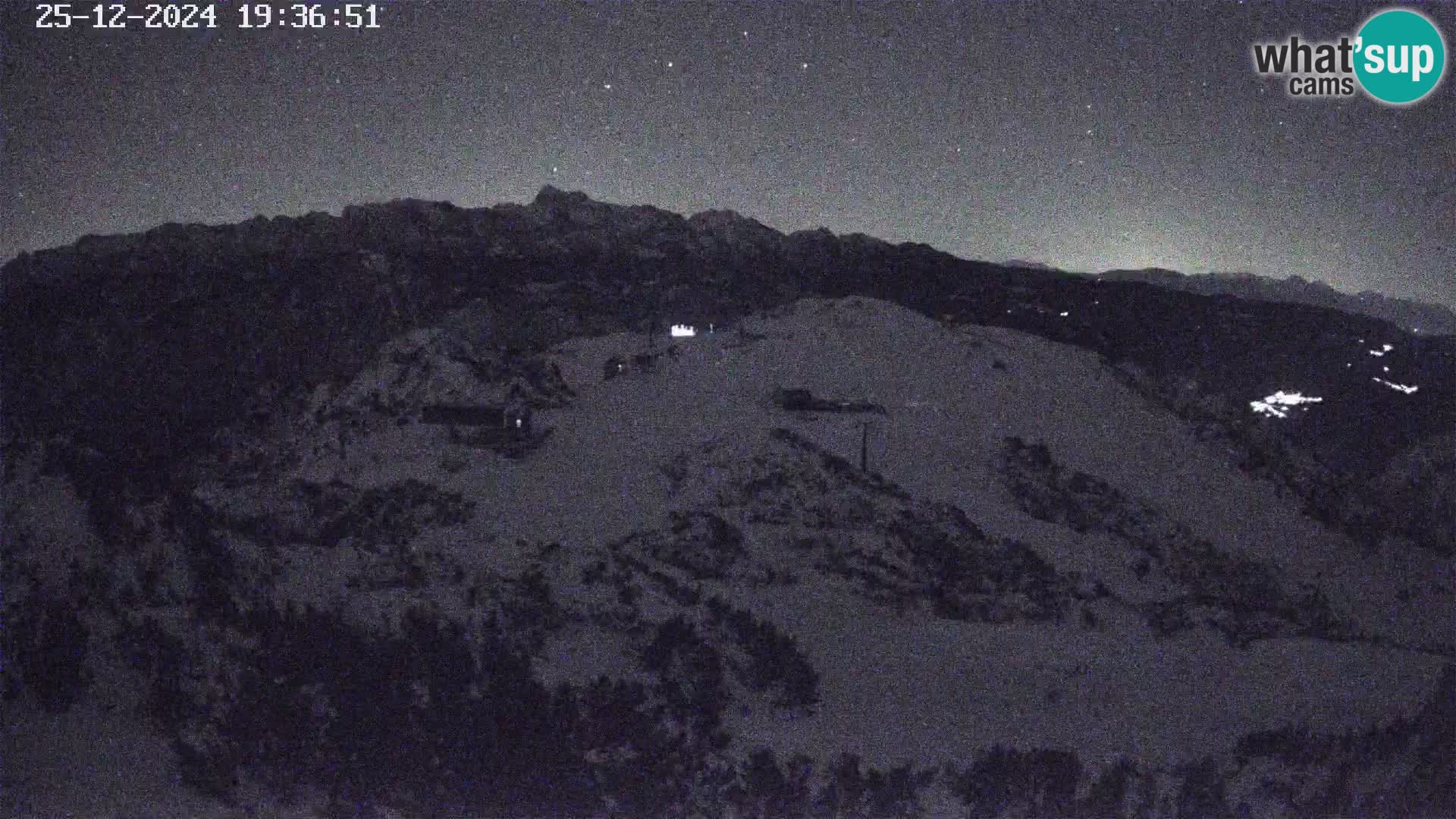 Stazione sciistica Vogel webcam Panorama dalla Orlova glave verso il Triglav