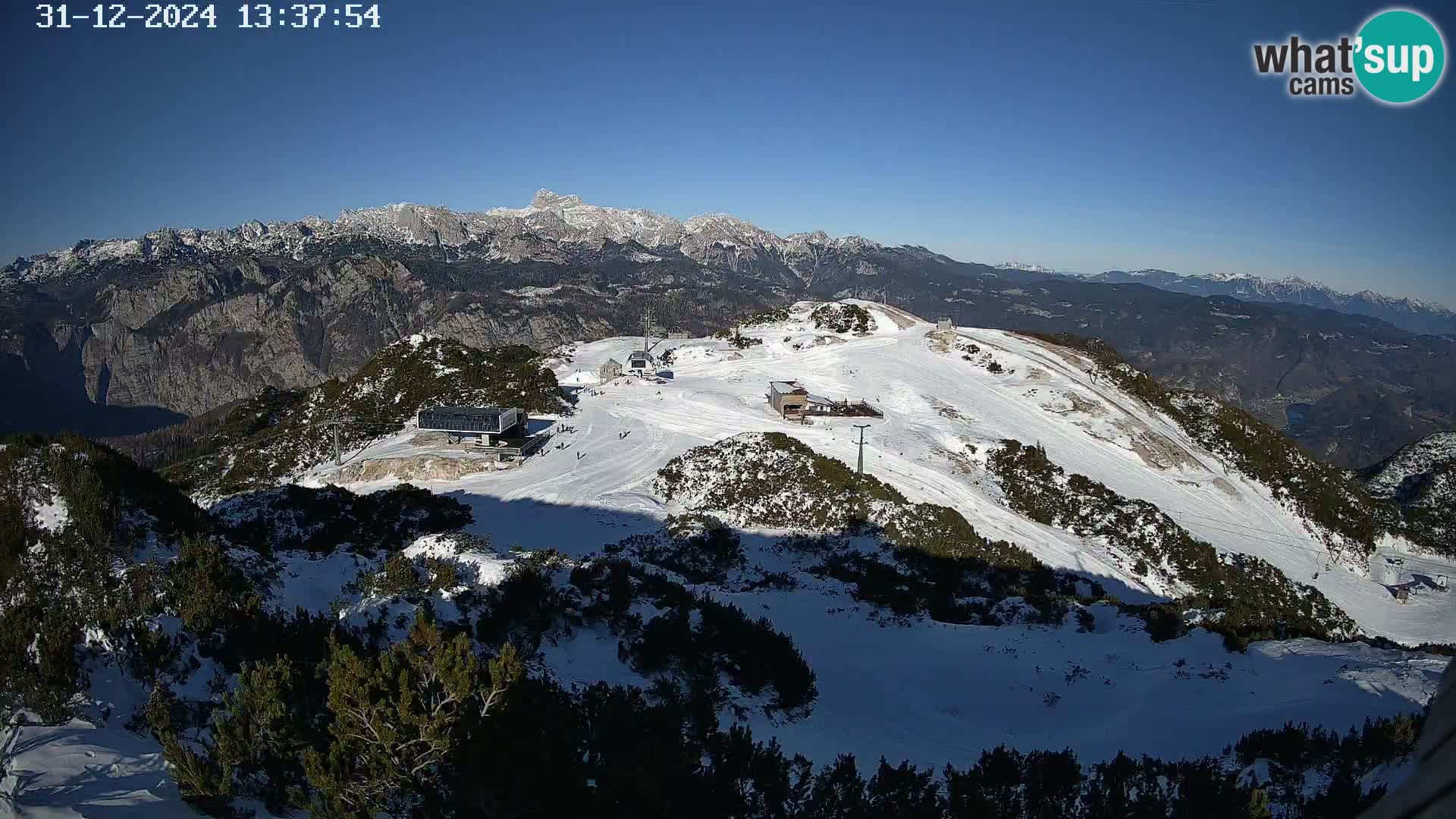 Skigebiet Vogel webcam Orlova Glava und Triglav