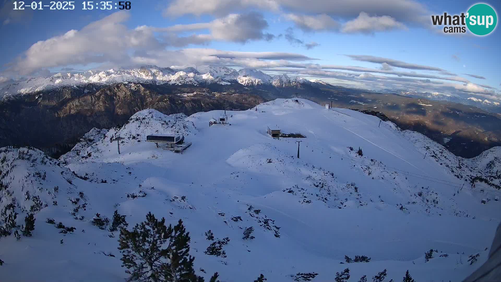 Skigebiet Vogel webcam Orlova Glava und Triglav