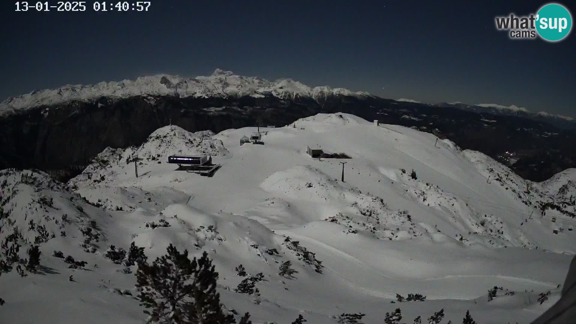 Smučišče Vogel Spletna kamera Pogled z Orlove Glave proti Triglavu