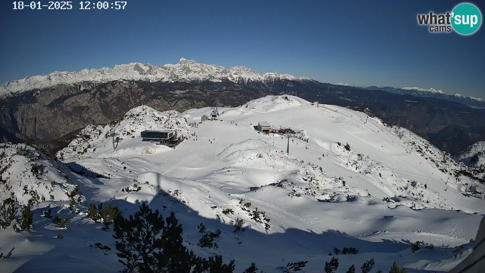 Skigebiet Vogel webcam Orlova Glava und Triglav