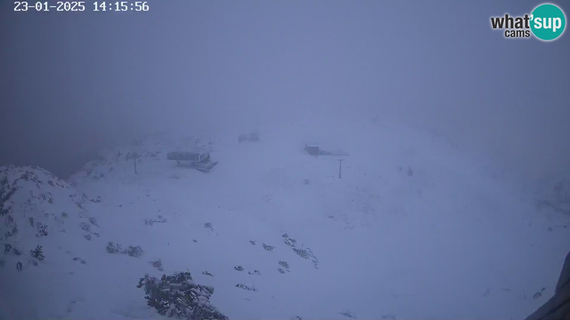 Stazione sciistica Vogel webcam Panorama dalla Orlova glave verso il Triglav