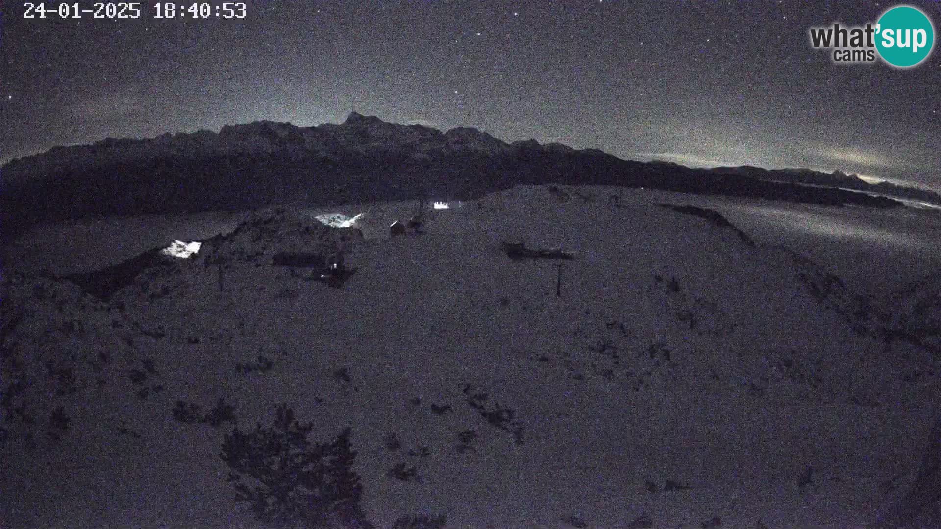 Stazione sciistica Vogel webcam Panorama dalla Orlova glave verso il Triglav