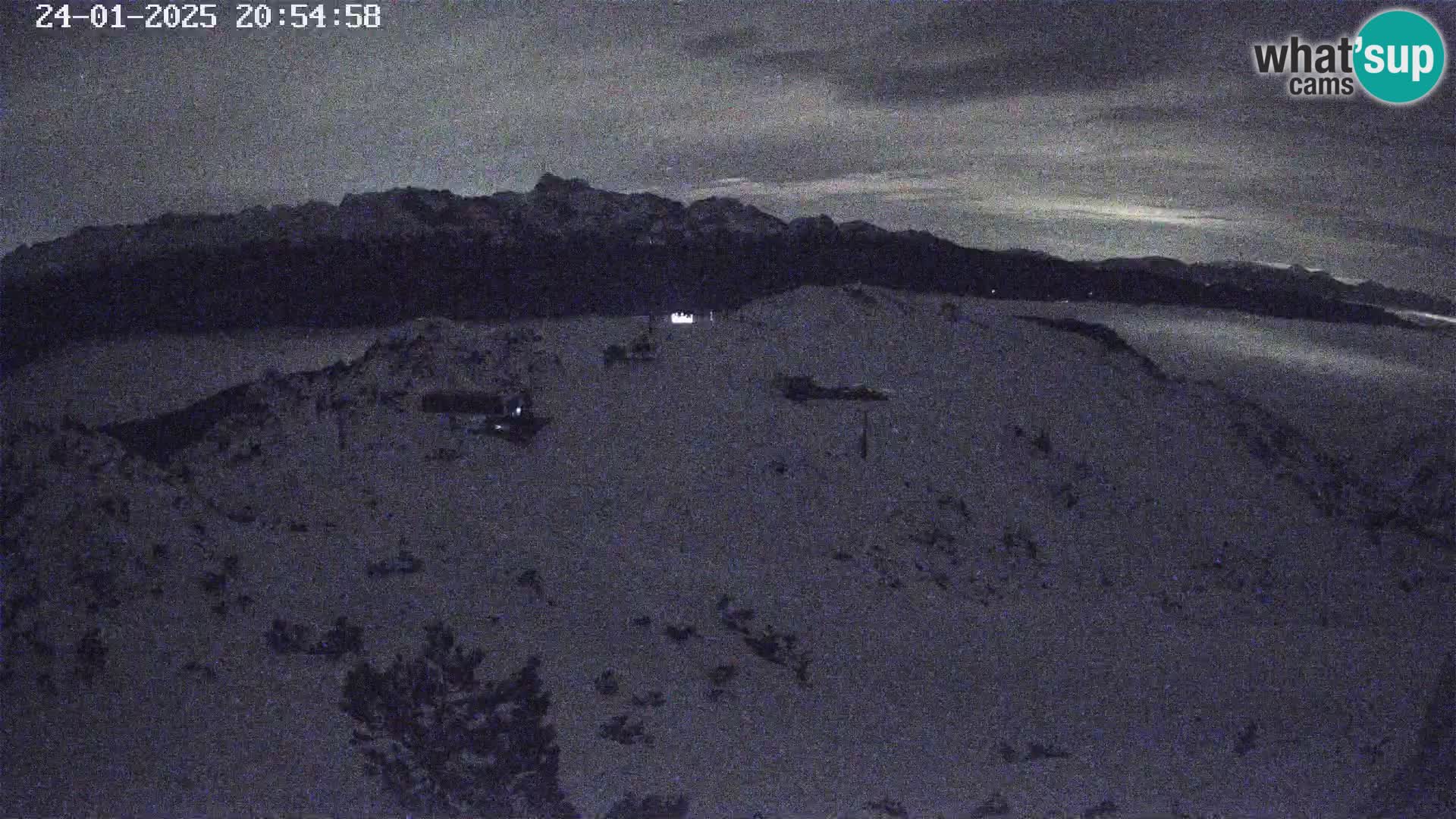 Vogel Ski Resort webcam View from Orlova Glava to Triglav