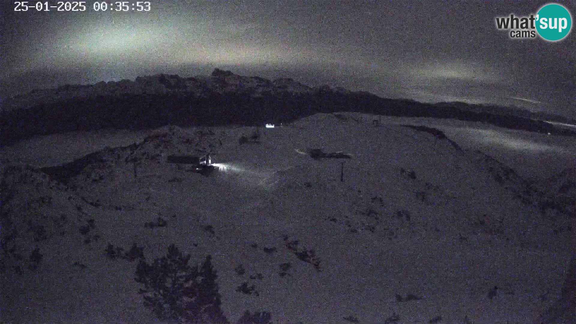 Stazione sciistica Vogel webcam Panorama dalla Orlova glave verso il Triglav