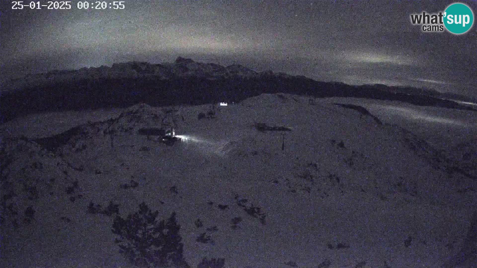 Stazione sciistica Vogel webcam Panorama dalla Orlova glave verso il Triglav