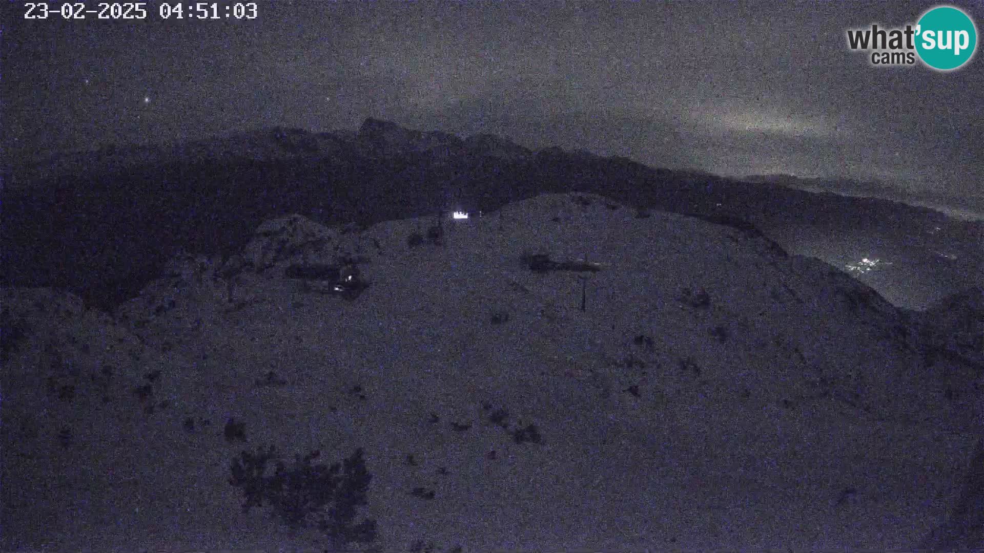 Vogel Ski Resort webcam View from Orlova Glava to Triglav