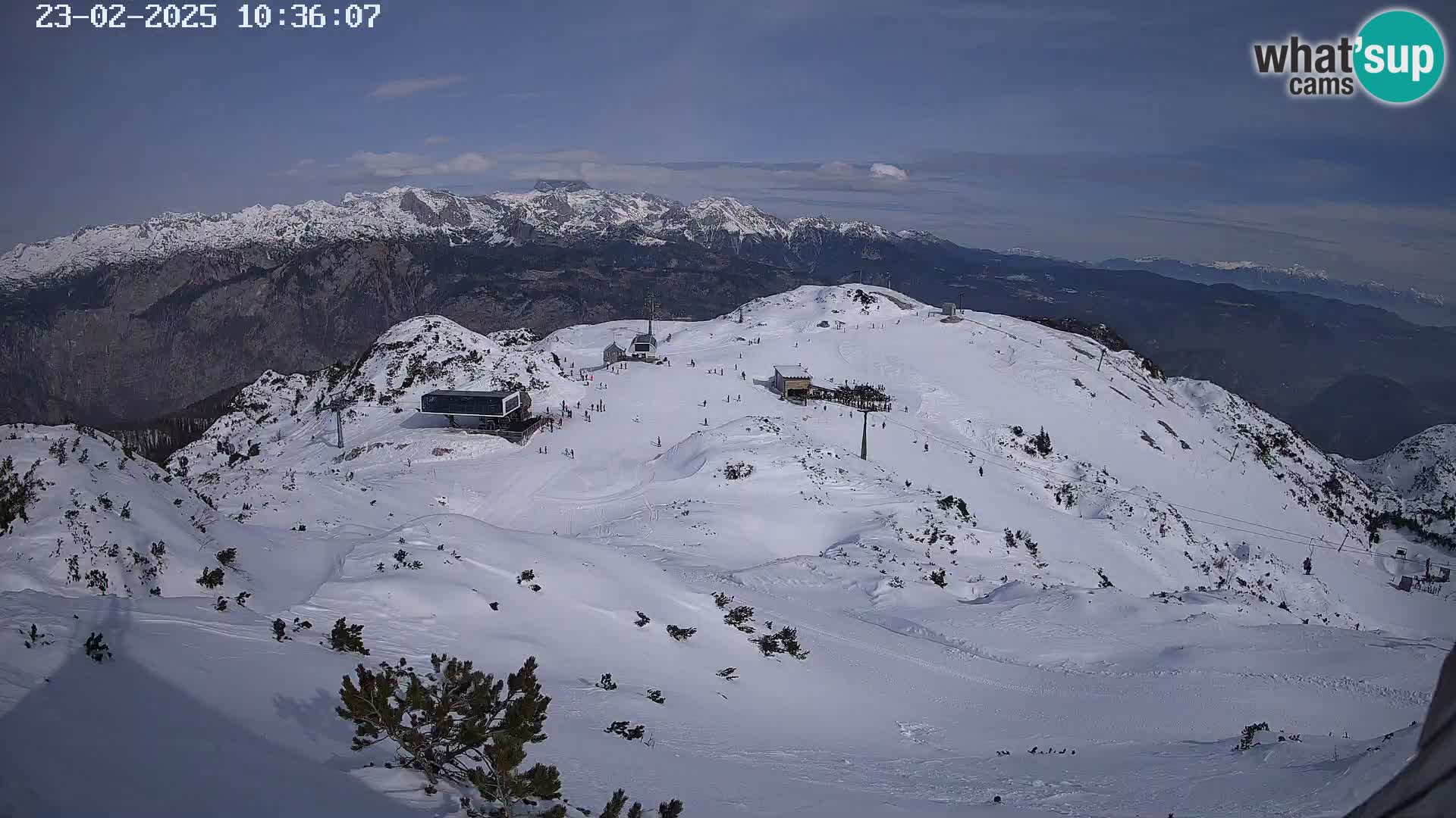 Skigebiet Vogel webcam Orlova Glava und Triglav