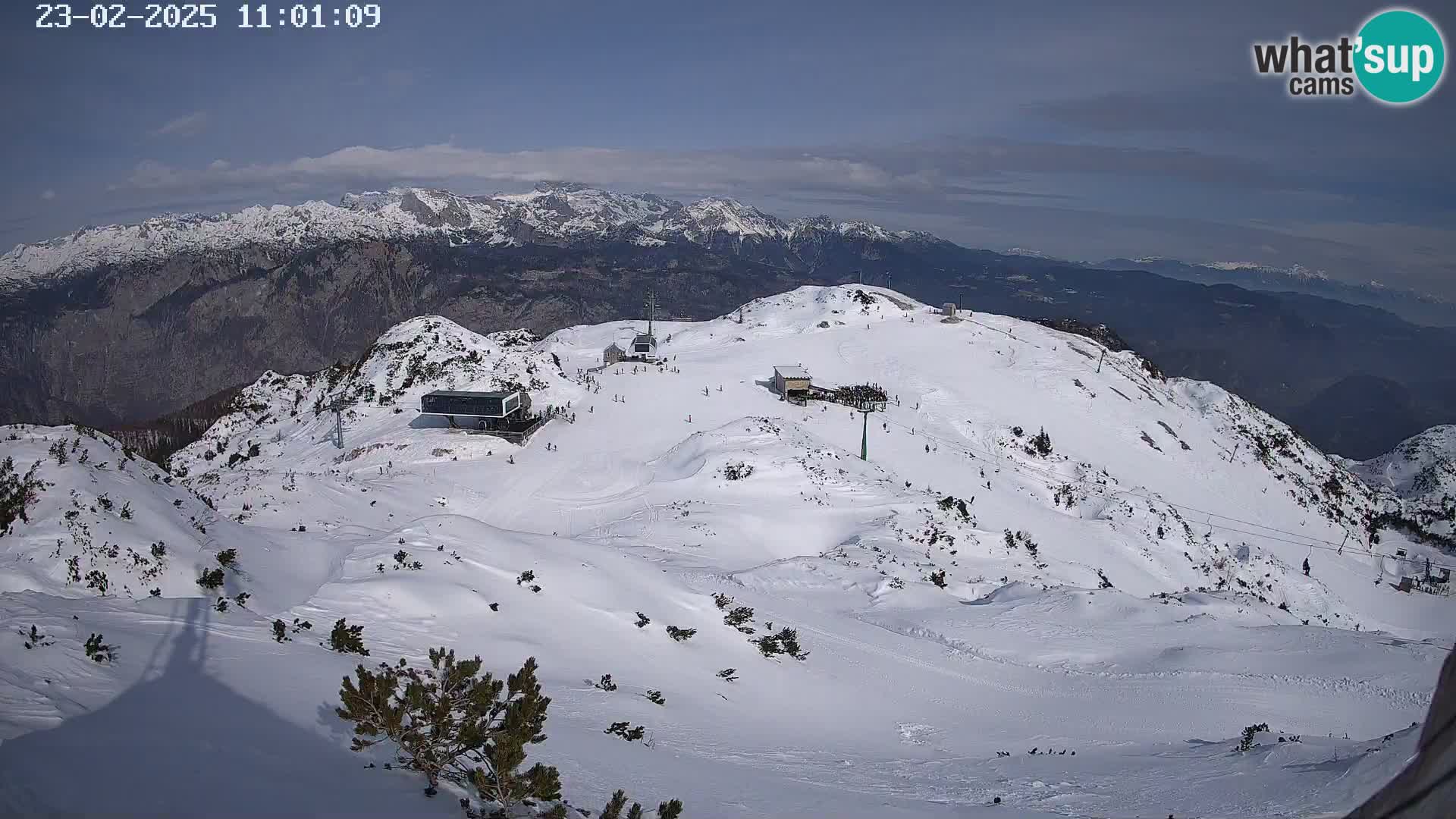 Skigebiet Vogel webcam Orlova Glava und Triglav