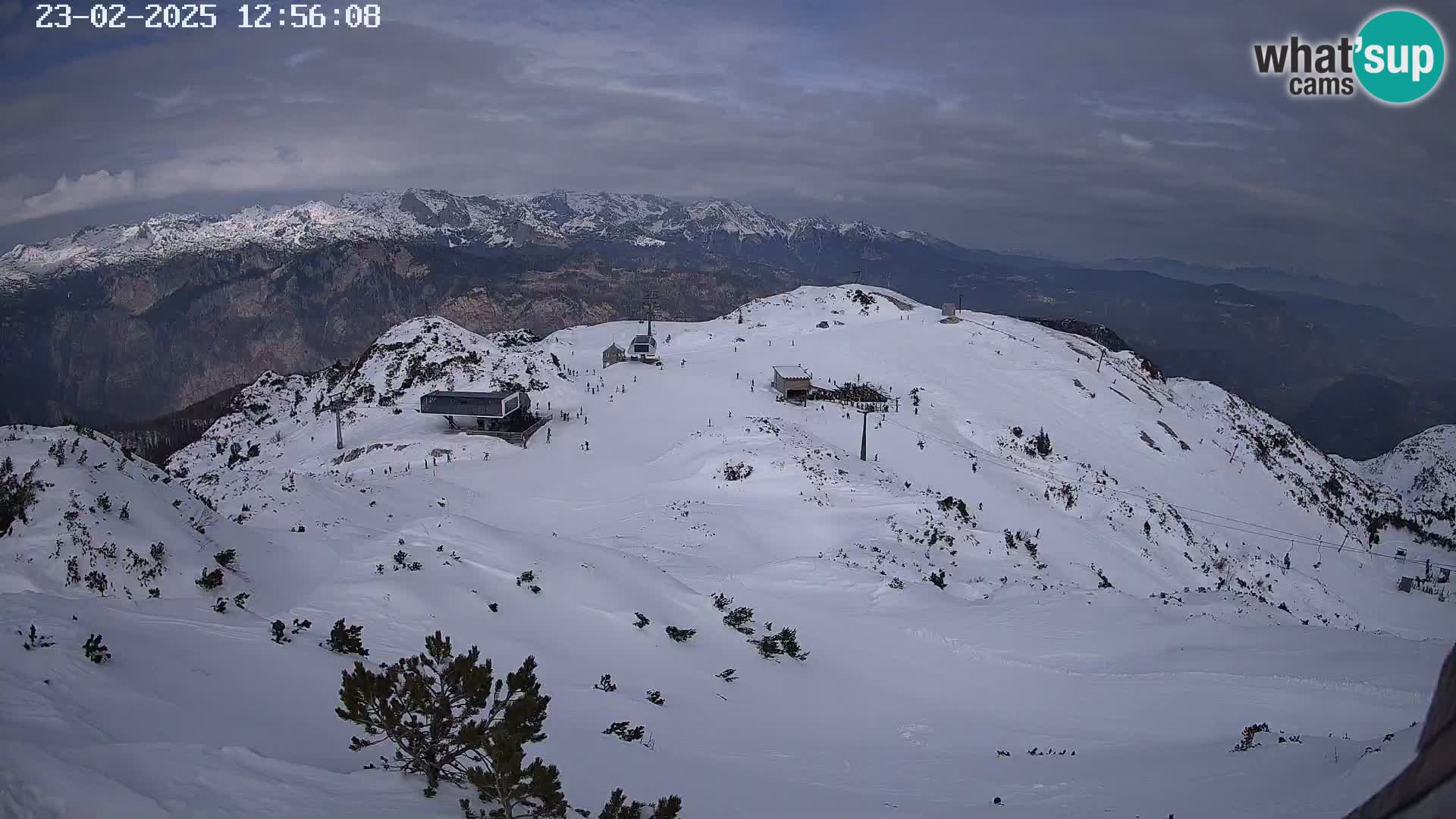 Smučišče Vogel Spletna kamera Pogled z Orlove Glave proti Triglavu