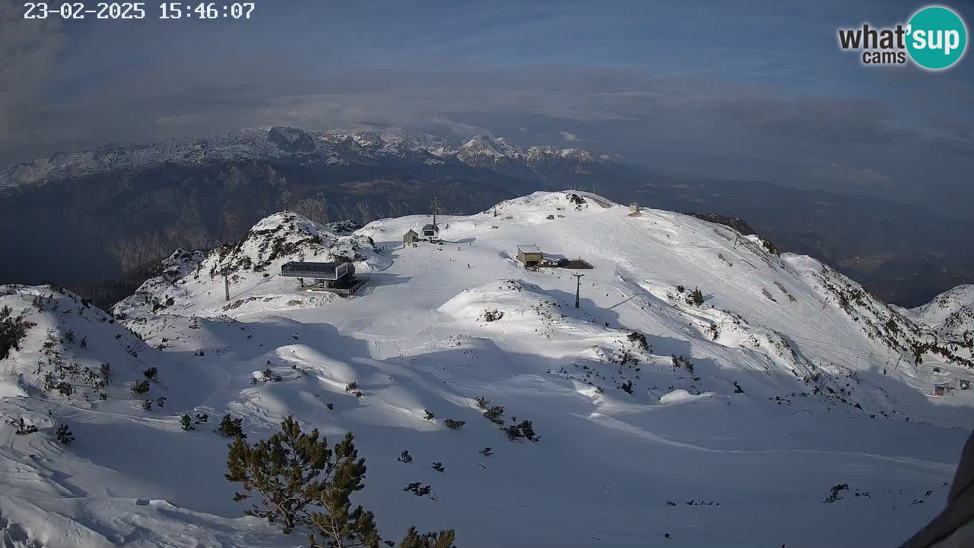 Skigebiet Vogel webcam Orlova Glava und Triglav