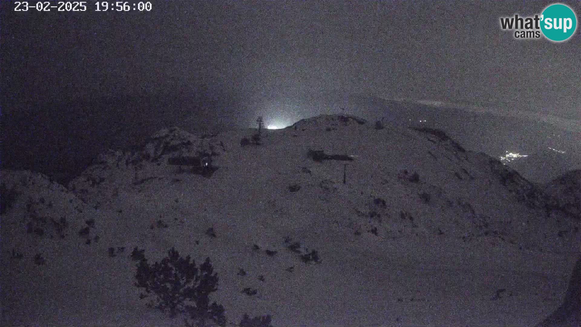 Stazione sciistica Vogel webcam Panorama dalla Orlova glave verso il Triglav