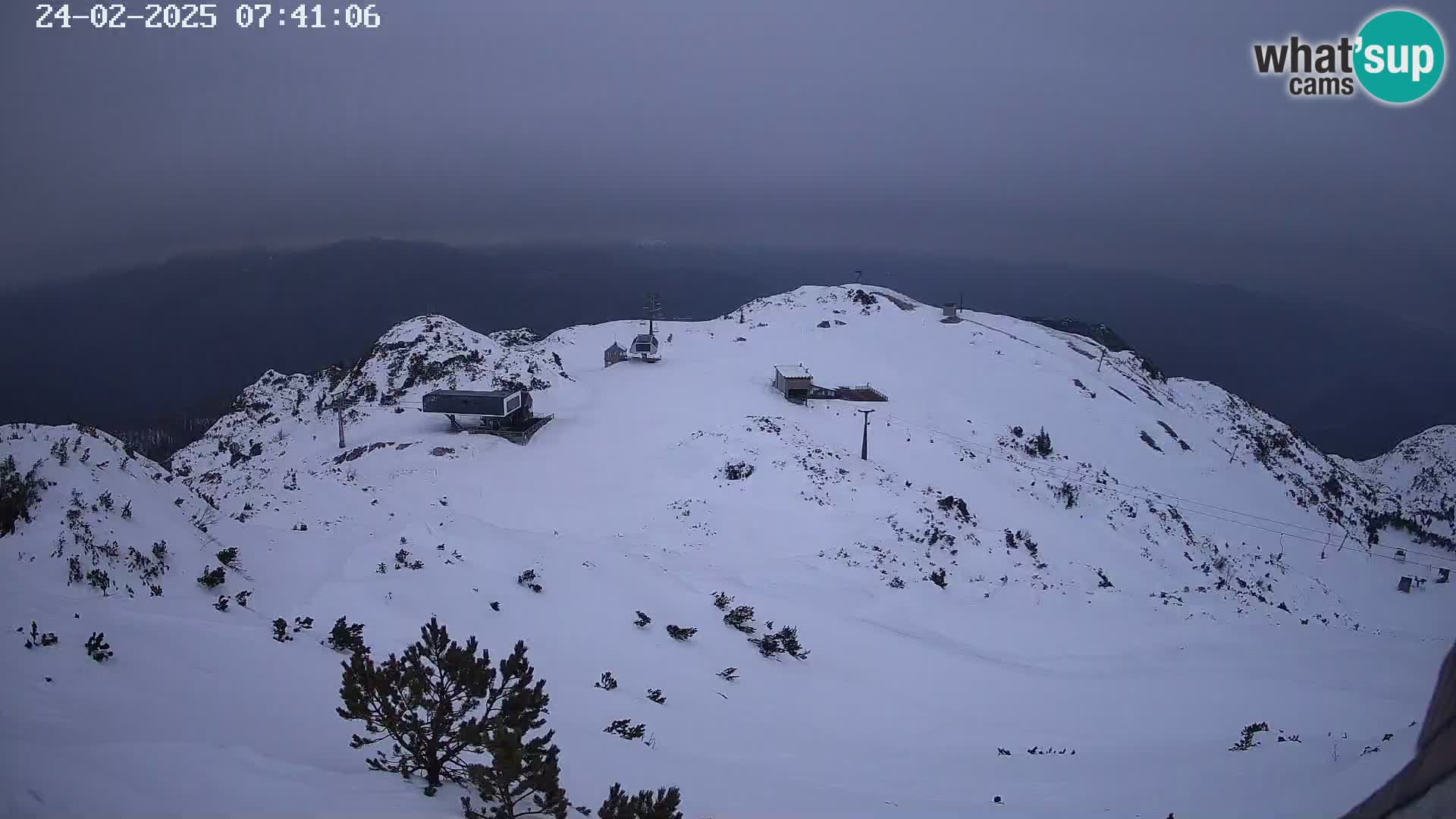 Skigebiet Vogel webcam Orlova Glava und Triglav