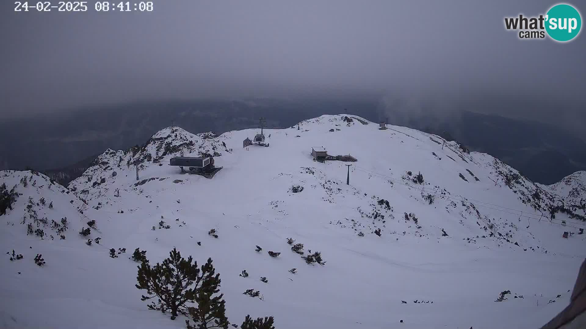 Smučišče Vogel Spletna kamera Pogled z Orlove Glave proti Triglavu