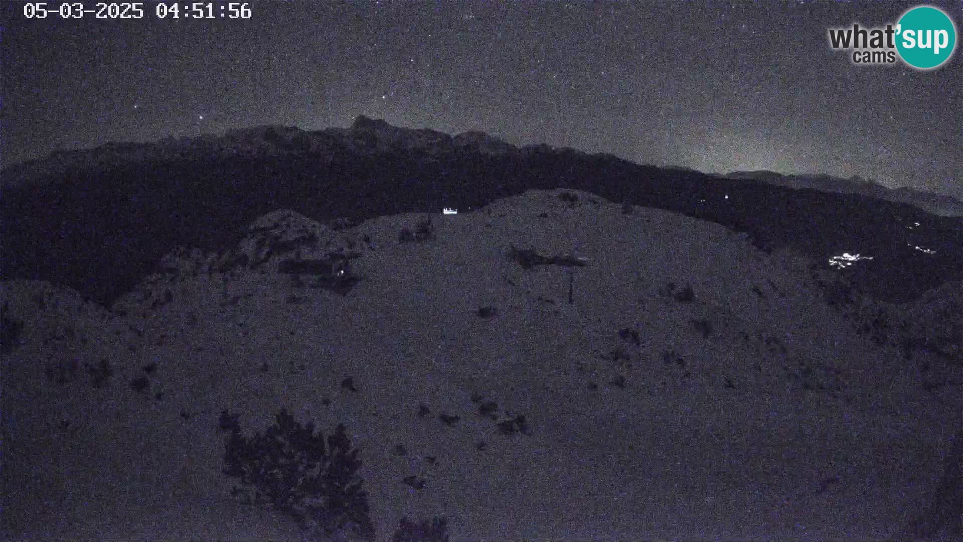 Stazione sciistica Vogel webcam Panorama dalla Orlova glave verso il Triglav