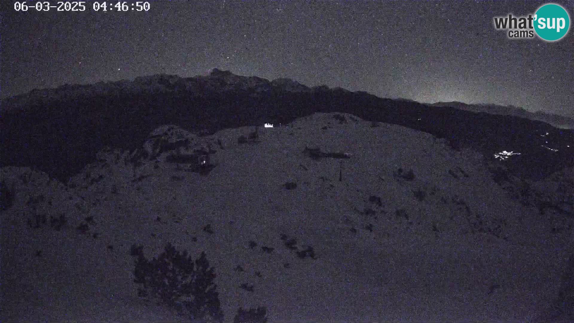 Stazione sciistica Vogel webcam Panorama dalla Orlova glave verso il Triglav