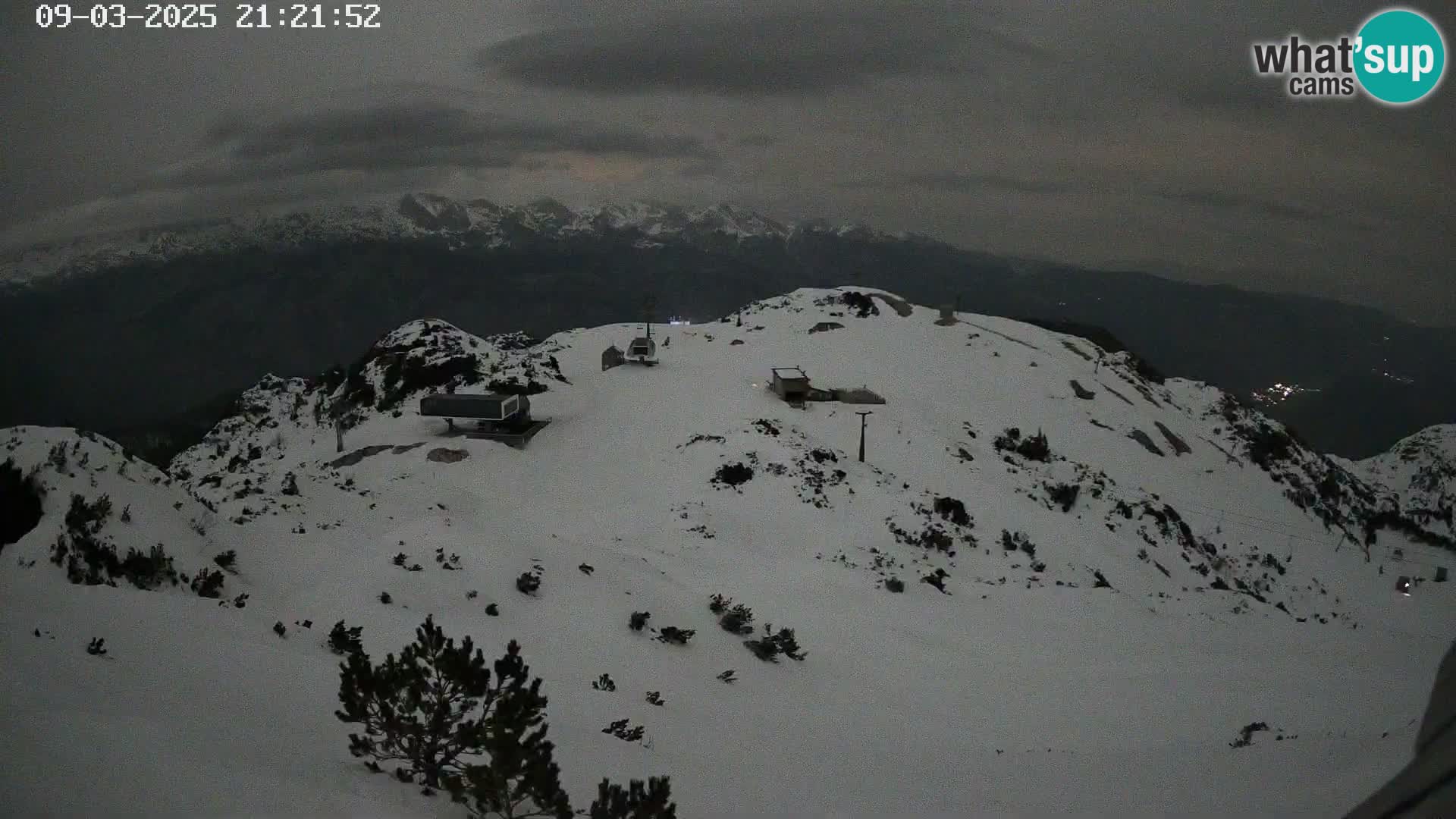 Skigebiet Vogel webcam Orlova Glava und Triglav