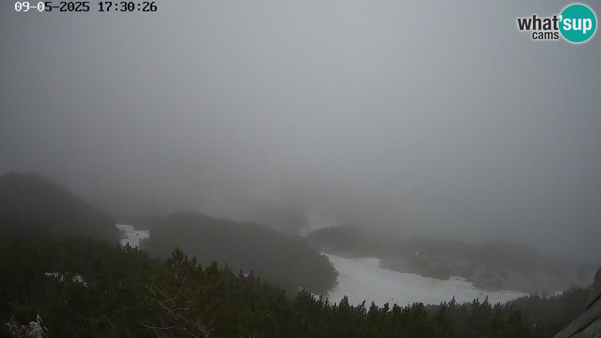 Stazione sciistica Vogel webcam Panorama dalla Orlova glave verso il Triglav