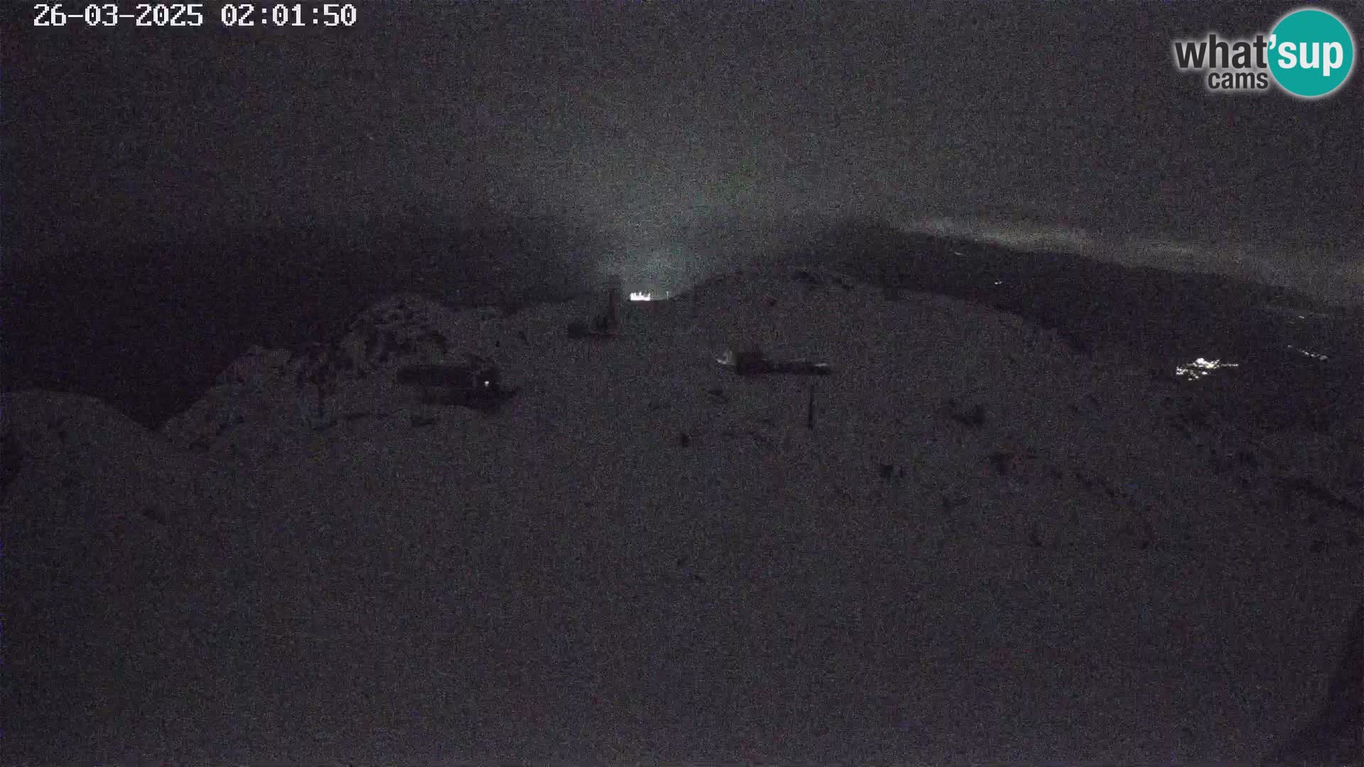 Vogel Ski Resort webcam View from Orlova Glava to Triglav