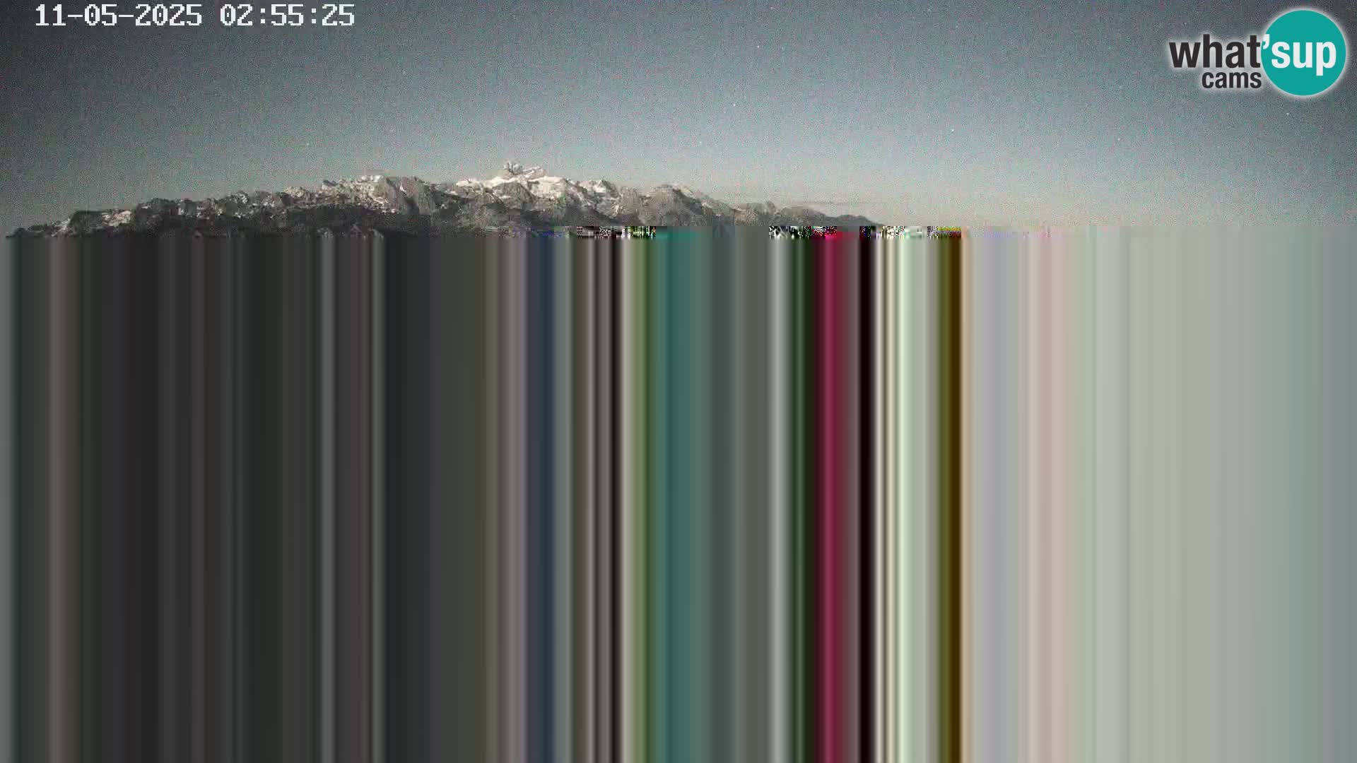 Vogel Ski Resort webcam View from Orlova Glava to Triglav