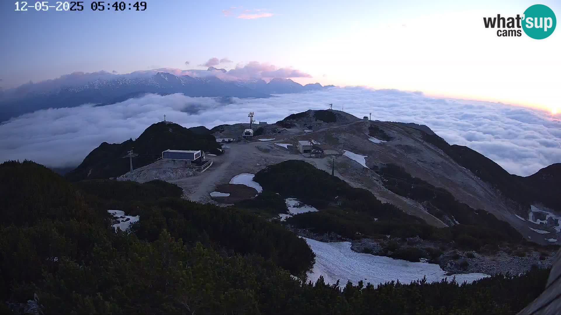 Skigebiet Vogel webcam Orlova Glava und Triglav