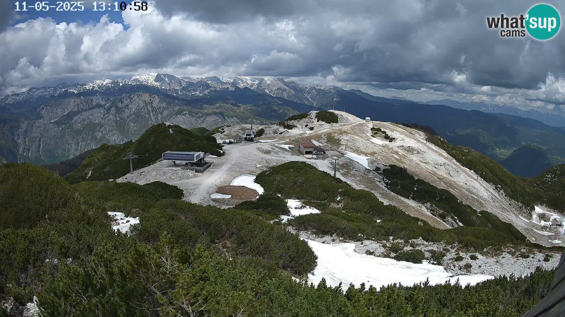 Skijalište Vogel web kamera panorama sa Orlove glave proti Triglavu