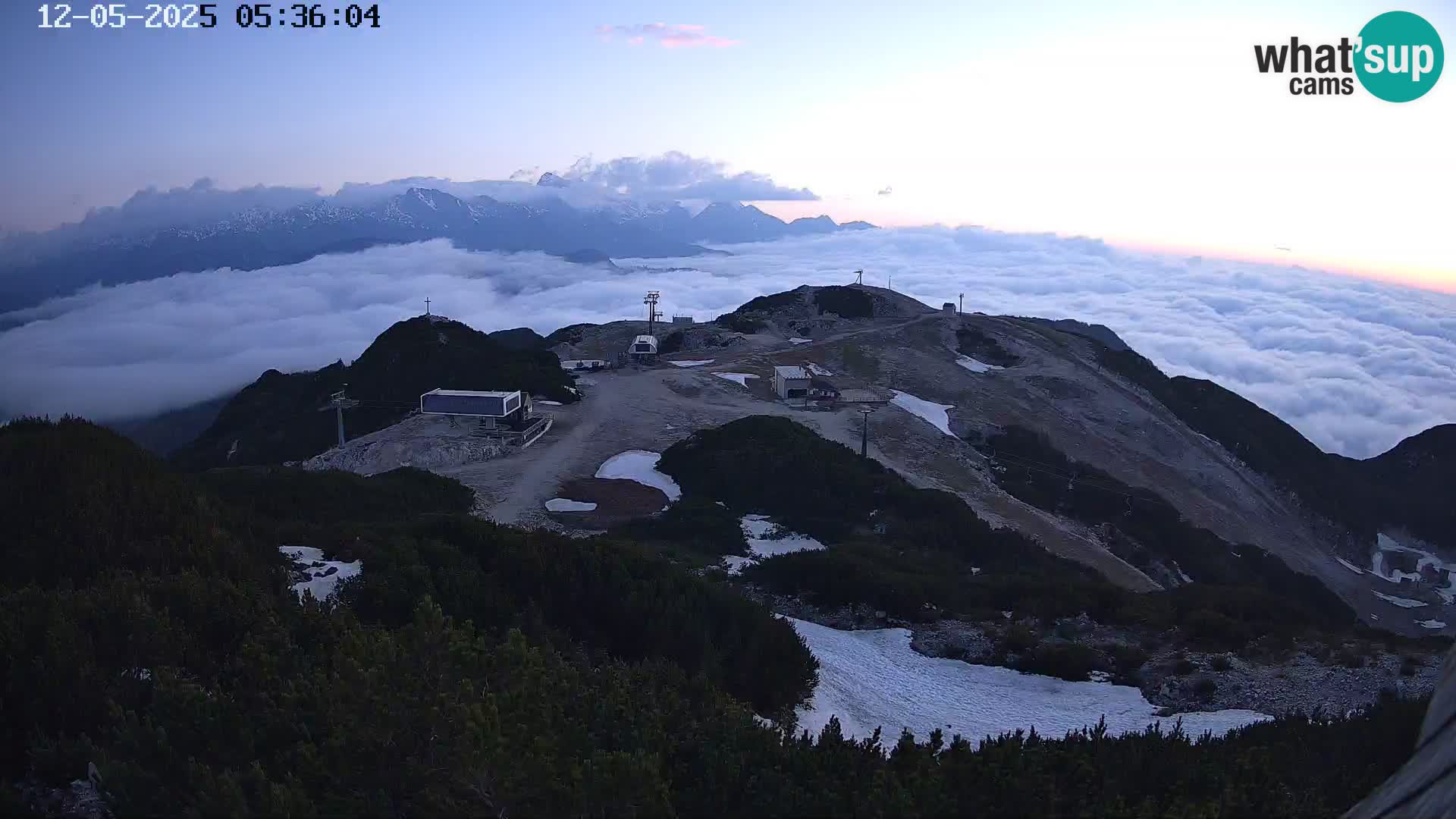 Skigebiet Vogel webcam Orlova Glava und Triglav