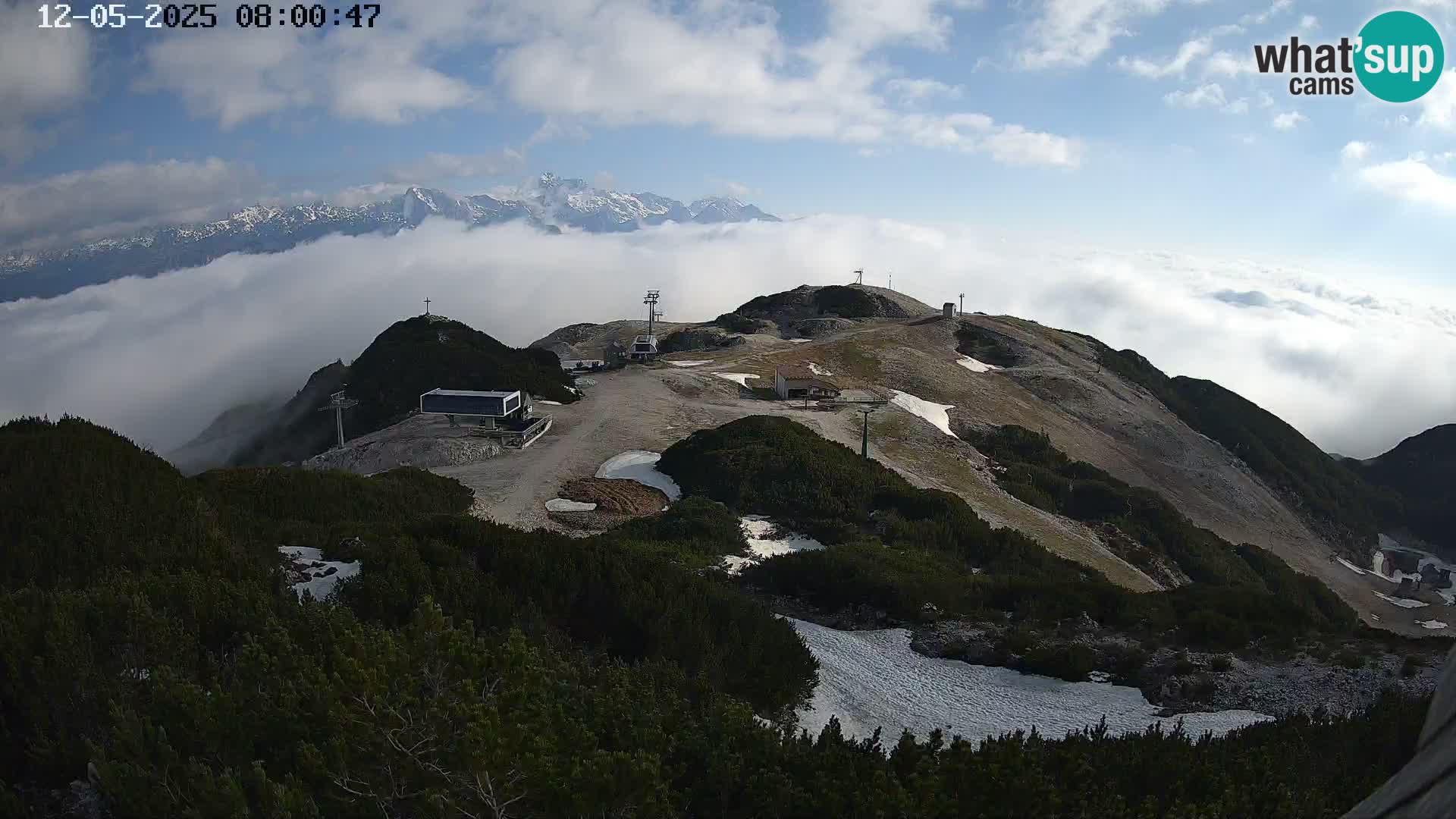 Skigebiet Vogel webcam Orlova Glava und Triglav