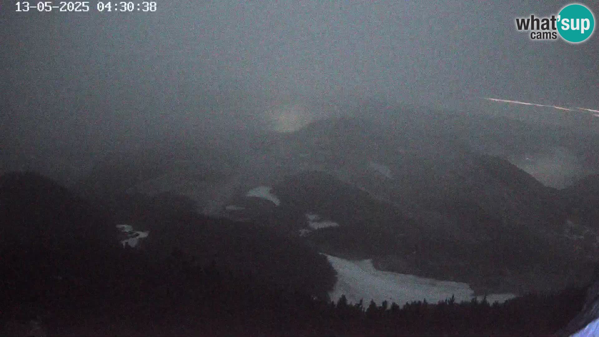 Skijalište Vogel web kamera panorama sa Orlove glave proti Triglavu
