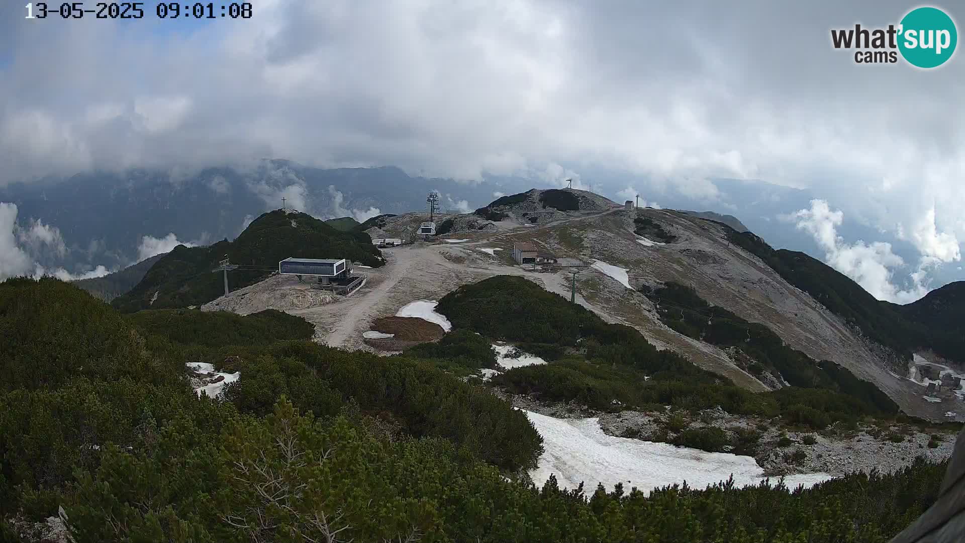 Smučišče Vogel Spletna kamera Pogled z Orlove Glave proti Triglavu