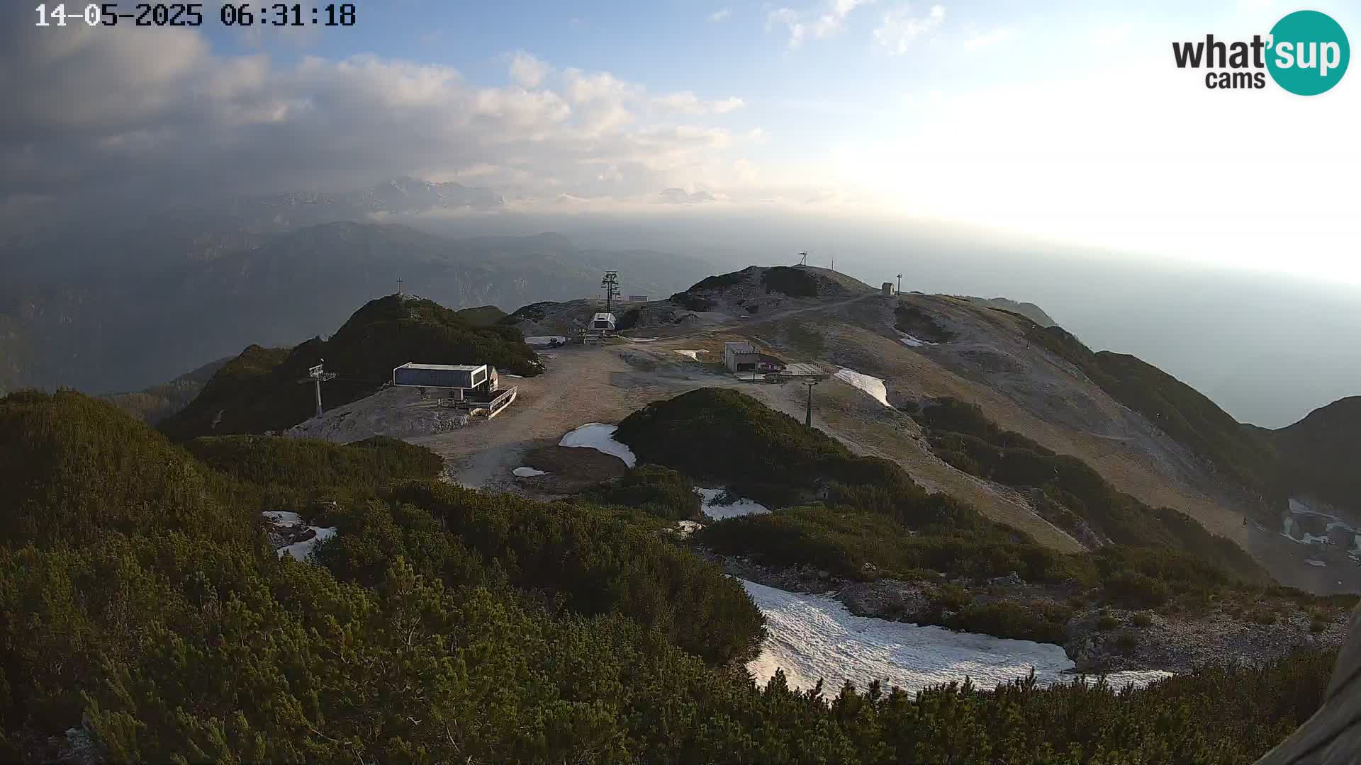 Skigebiet Vogel webcam Orlova Glava und Triglav