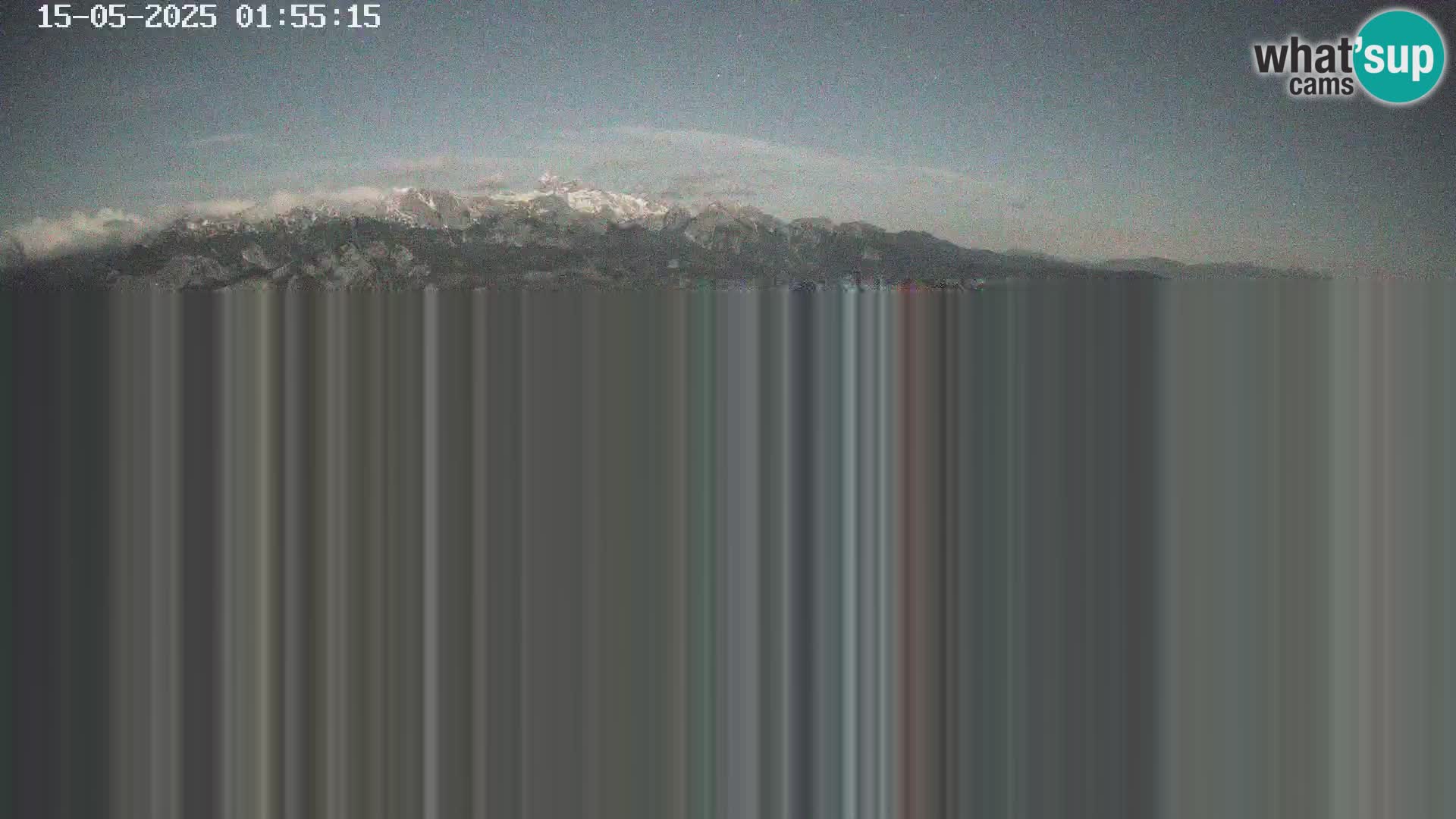 Vogel Ski Resort webcam View from Orlova Glava to Triglav