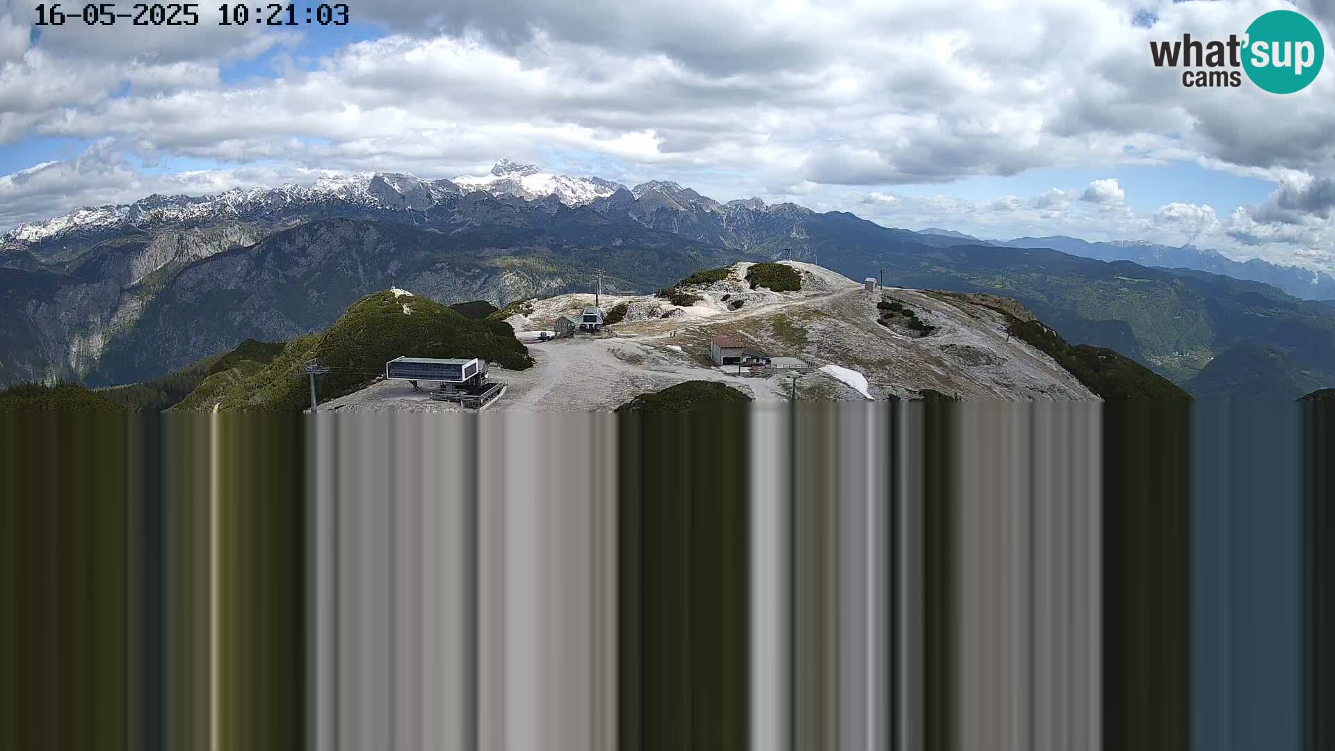 Stazione sciistica Vogel webcam Panorama dalla Orlova glave verso il Triglav