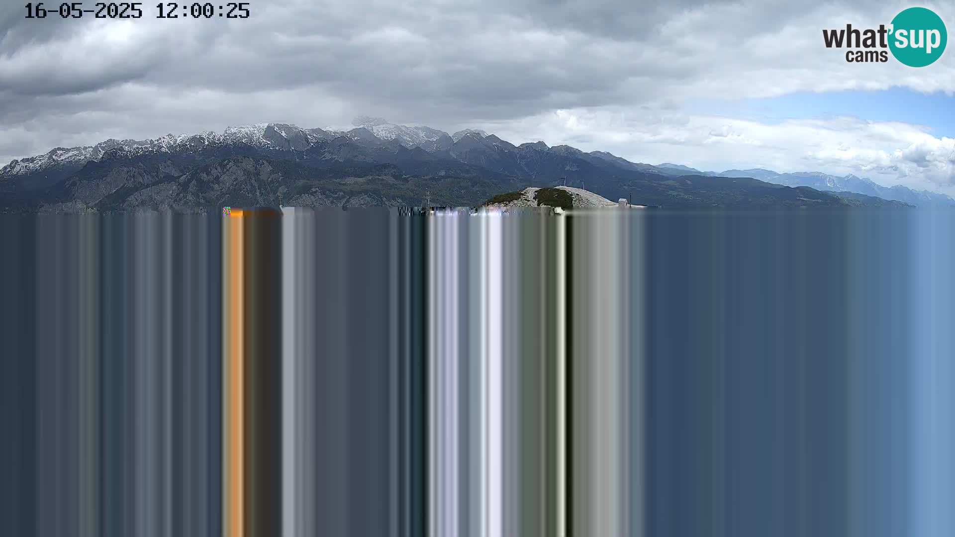 Stazione sciistica Vogel webcam Panorama dalla Orlova glave verso il Triglav