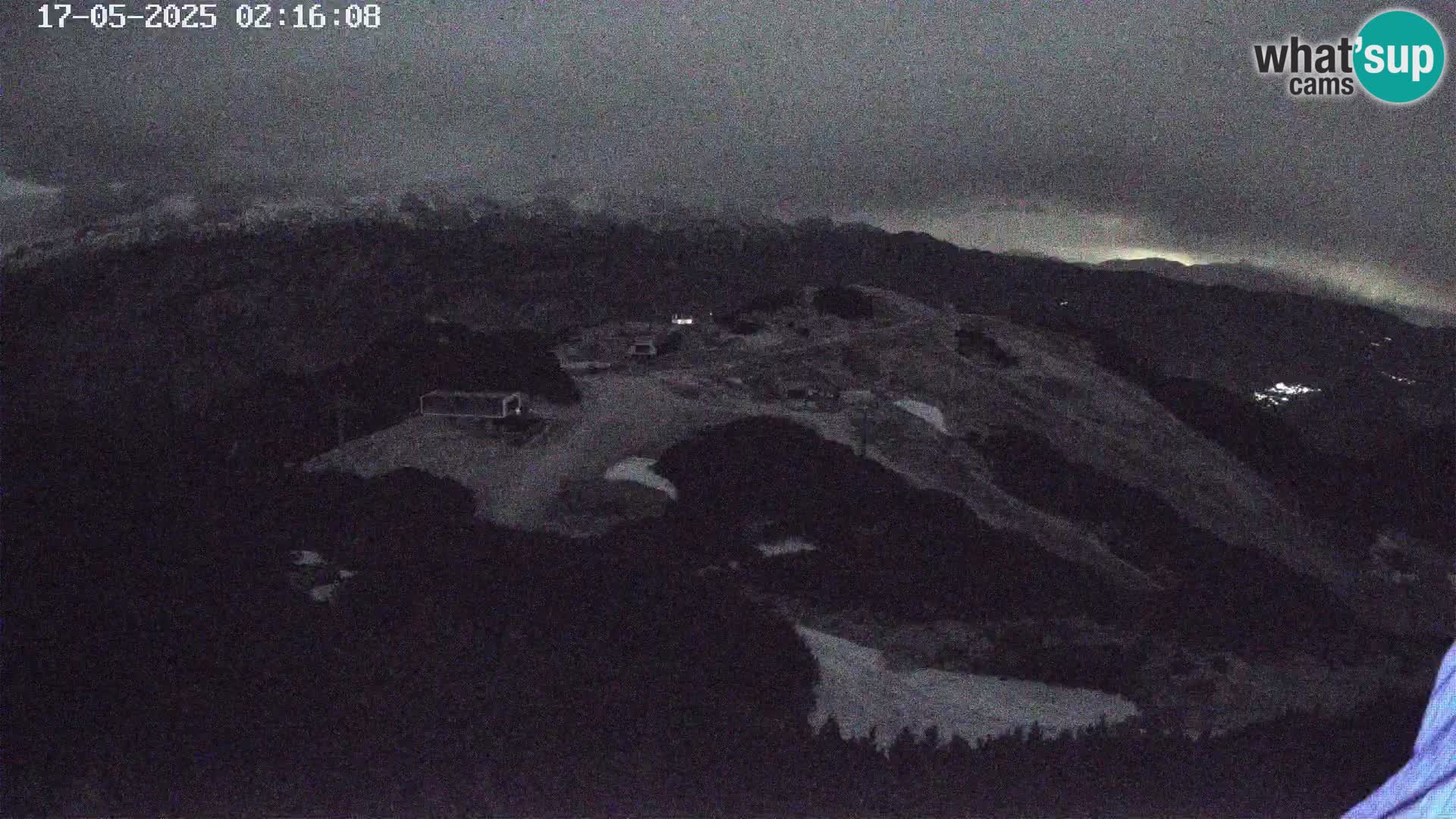 Vogel Ski Resort webcam View from Orlova Glava to Triglav