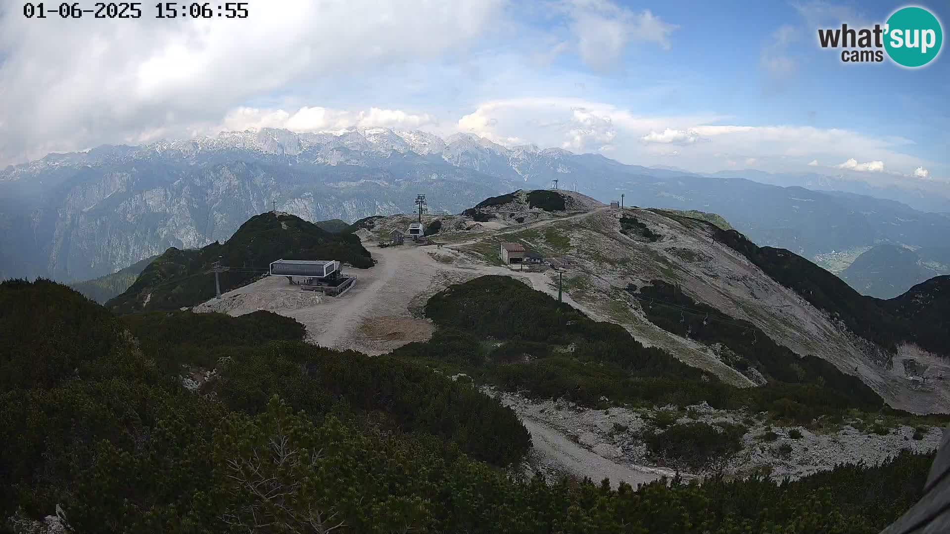 Smučišče Vogel Spletna kamera Pogled z Orlove Glave proti Triglavu