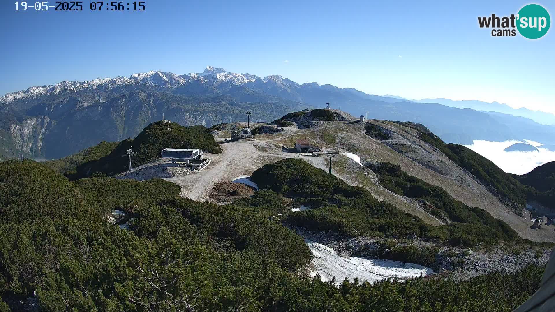 Skigebiet Vogel webcam Orlova Glava und Triglav