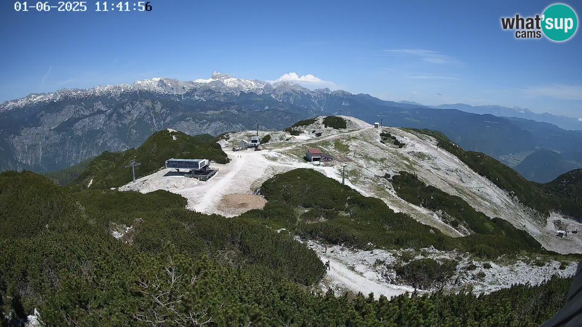 Smučišče Vogel Spletna kamera Pogled z Orlove Glave proti Triglavu
