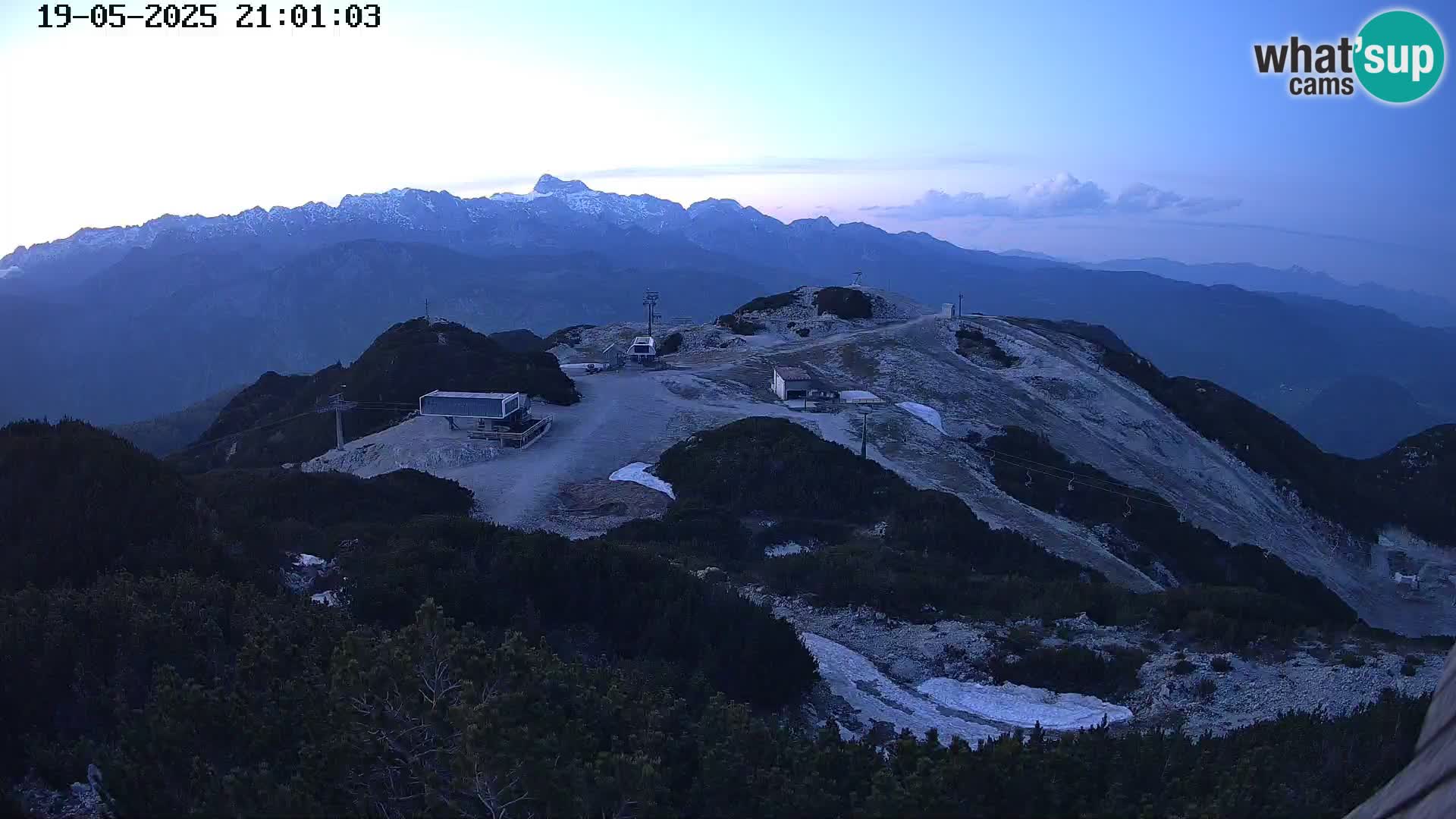 Skigebiet Vogel webcam Orlova Glava und Triglav