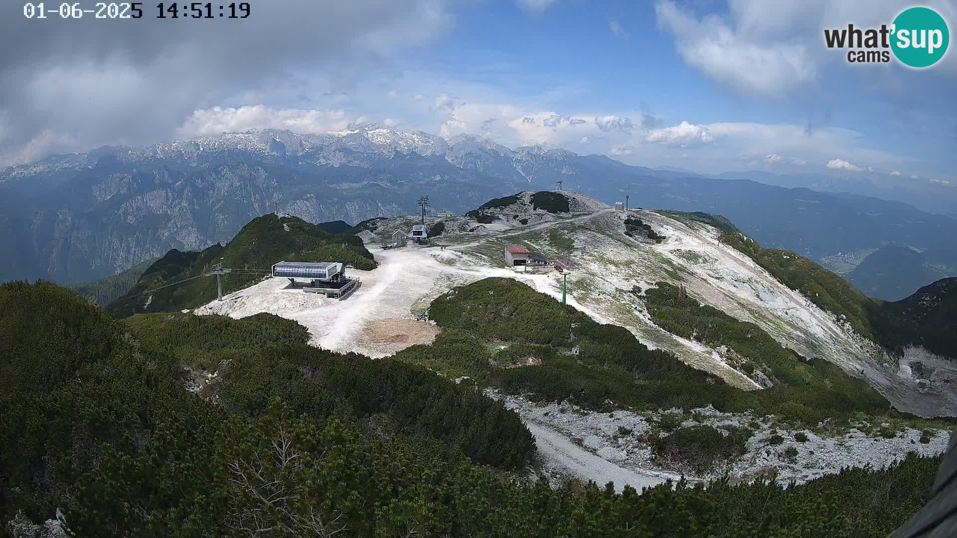 Skigebiet Vogel webcam Orlova Glava und Triglav
