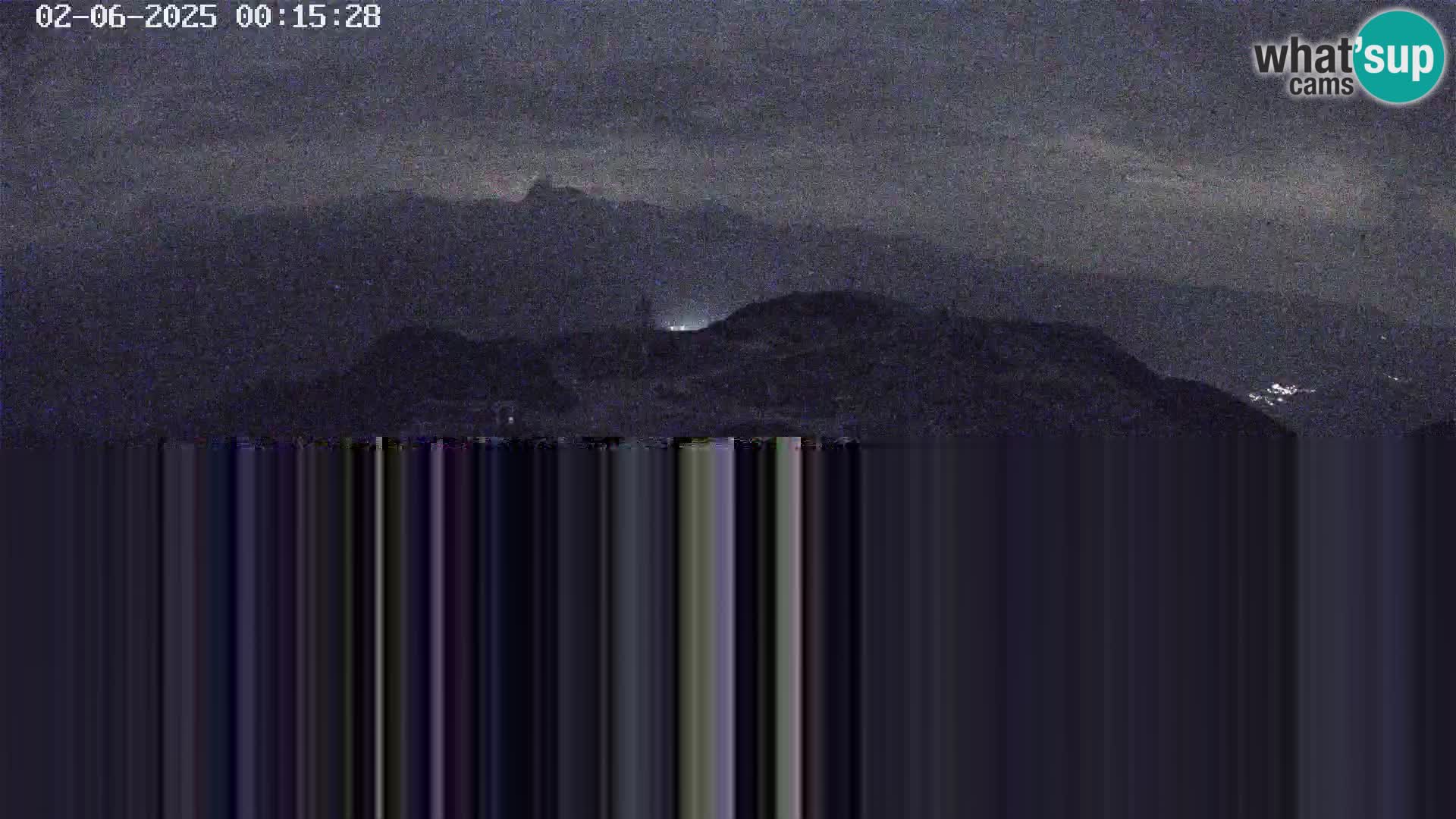 Vogel Ski Resort webcam View from Orlova Glava to Triglav