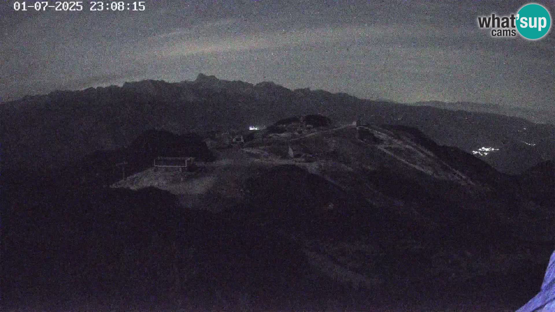Vogel Ski Resort webcam View from Orlova Glava to Triglav