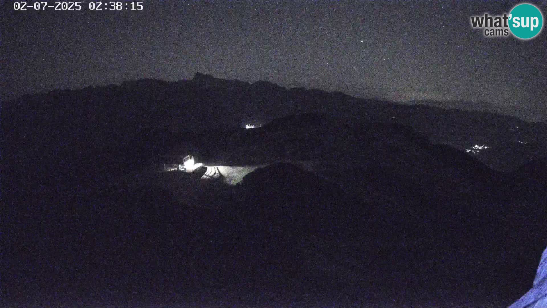 Vogel Ski Resort webcam View from Orlova Glava to Triglav
