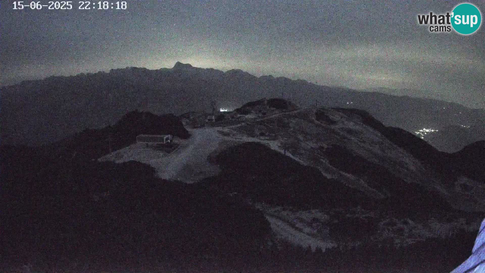 Vogel Ski Resort webcam View from Orlova Glava to Triglav